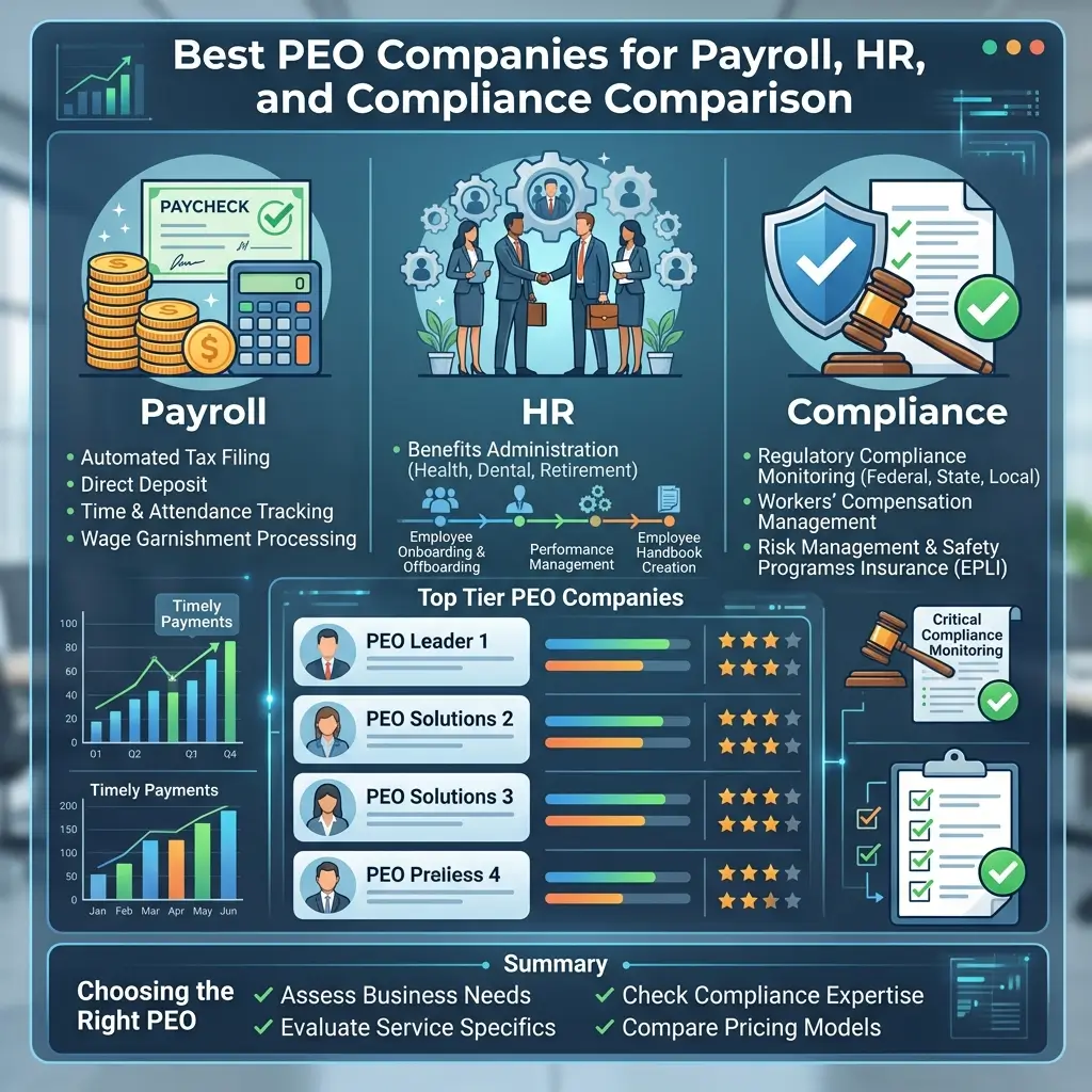 PEO Companies for Payroll, HR and Compliance